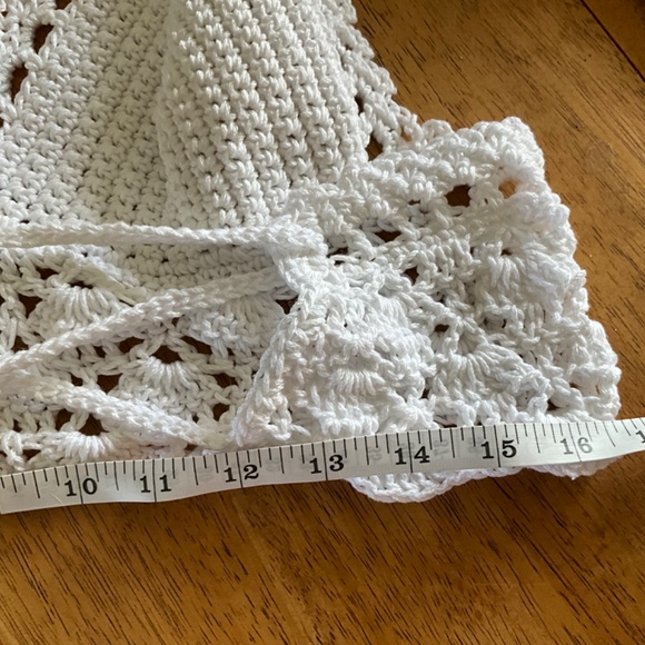 Hand crafted Halter small Crochet Hippie Bralette Tank Top Off the shoulder - Picture 7 of 9